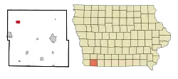 Location of Essex, Iowa