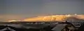Panorama of the snowy Parmelan and Semnoz seen from Héry-sur-Alby.
