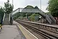 The station footbridge.