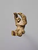 Hawaiian pendant; 18th–19th century; whalebone; height: 6&nbsp;cm, width, 3.8&nbsp;cm; Metropolitan Museum of Art (New York City)