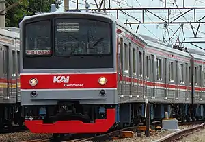 KRL 205-0 series (M17) operating from Manggarai station