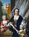 Wife Sybilla and daughters