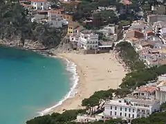 The beach