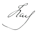 Charles I & IV's signature