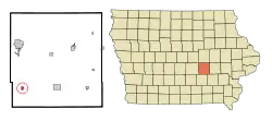 Location of Searsboro, Iowa