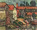 Jaan Vahtra&nbsp;[et] (1882–1947). Räpina mill. 1913. Board, oil.