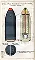 Studless Shrapnel shell, 410 lb, 1886