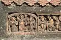 Terracotta decoration in Raghunandan temple.