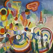 Robert Delaunay, 1914, Hommage to Blériot, oil on canvas, Museum of Grenoble