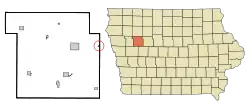 Location of Lytton, Iowa