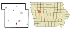 Location of Wall Lake, Iowa