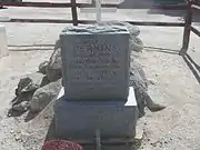 The grave of American Civil War and Confederate Veteran Colonel James Patton Perkins in the C.H. Cook Memorial Church Cemetery in Sacaton.