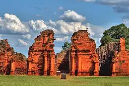 Baroque style church of San Ignacio Miní, Misiones Province