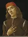 Portrait of a Youth. by Sandro Botticelli, c. 1482–1485