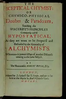 Image 31Title page from The Sceptical Chymist, a foundational text of chemistry, written by Robert Boyle in 1661 (from Scientific Revolution)