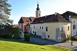 Castle and church in Sankt Georgen