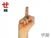 指文字: せ SE
