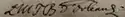 Bathilde d'Orléans's signature