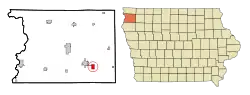 Location of Alton, Iowa