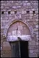 Saint Nicholas of the Cats, door of the church as it stood in 1973