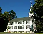 West side of Federal style Church.