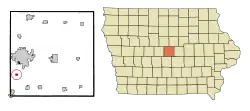 Location of Kelley, Iowa