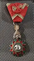 Badge of the Companion (4th Class) of Order of the White Elephant, design before 1909