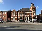 A large historic pub building in Walkden called the Bull’s Head Hotel.
