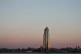 Viewed from across the river