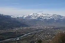 Buchs, Grabs, Gams in Switzerland and Schaan