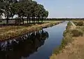 Between Nieuw-Dordrecht and Klazienaveen, the ditch in the peat landscape