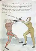 Two-handed sword fighting instructional by Sigmund Ringeck, c.15th century A.D.