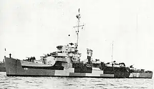 USS Gillette (DE-681); June 1944.