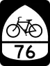 U.S. Bicycle Route 76 marker