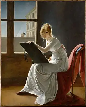 Portrait of Charlotte du Val d'Ognes; by Marie-Denise Villers; 1801; oil on canvas; 161.3 x 128.6&nbsp;cm; Metropolitan Museum of Art
