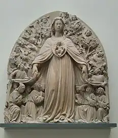 Tympanum of the Scuola della Misericordia