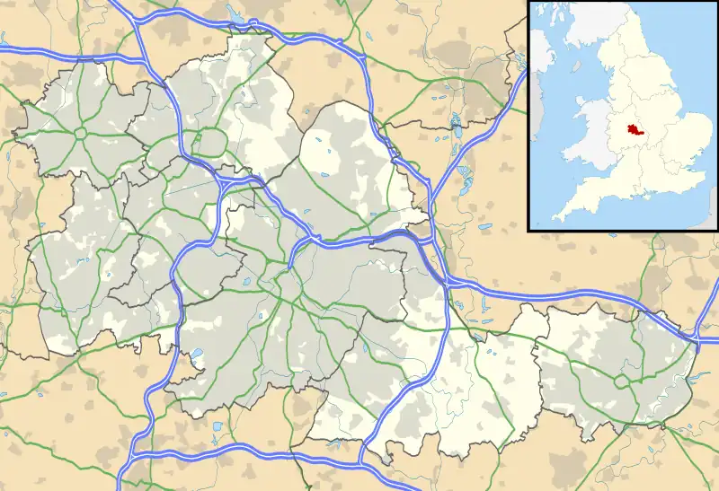 Digbeth is located in West Midlands county