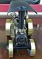Wilesco D40 model steam traction engine - front view