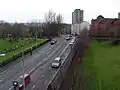Wishart Street, built on top of the culvert carrying the Molendinar Burn near Glasgow Cathedral