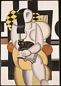 Woman with a Cat, 1921, oil on canvas, 130.8 × 90.5&nbsp;cm, Metropolitan Museum of Art