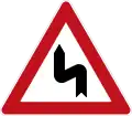 Double bend first to the left