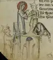 During play, a child Zenon falls off the roof of a house; two Jews accuse Jesus of having pushed him.