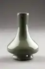 Longquan ware black stoneware vase with celadon glaze, Song dynasty.