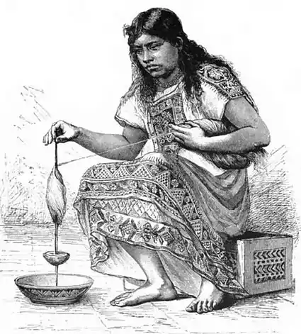 019-A TOLTEC WOMAN SPINNING COTTON.jpg