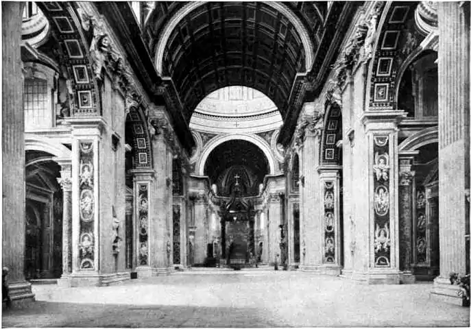 1911 Britannica-Architecture-Saint Peter's interior.png