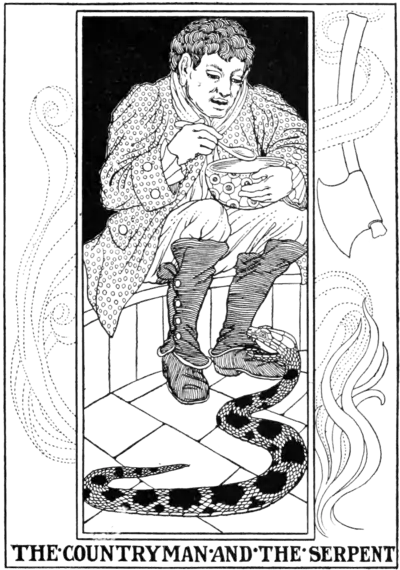 The Countryman and the Serpent.