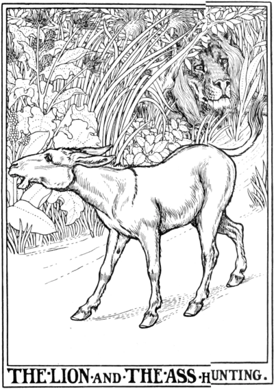 The Lion and the Ass Hunting.