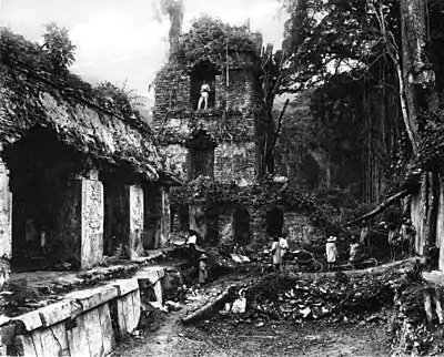 A glimpse of Guatemala - Palenque, The Western Court and Tower.jpg