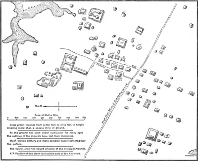 A glimpse of Guatemala 46 - Plan of the Ruined Town between Guatemala and Mixco.png