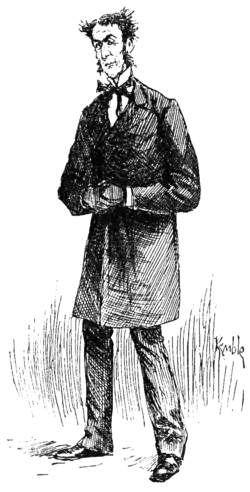 man in long black coat